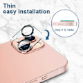 Miniatyrbillede 2 af 4: 2-PACK iPhone 15 / 15 Plus beskyttelse Linsebeskyttelse Kamerabeskyttelse Transparent