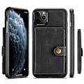 Pikkukuva 1 / 9: iPhone 11 Pro Max Iskunkestävä kotelo magneettikorttitelineellä JeeHood Black