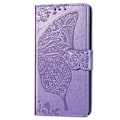 Pikkukuva 8 / 8: iPhone X / XS -lompakkokotelo PU-nahkainen 4-POCKET Motif Butterfly Grå