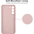 Miniatyrbild 2 av 6: Samsung S23 Gummibelagd Mattrosa Skal Kameraskydd Liquid - Rosa