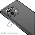 Miniatyrbillede 4 af 8: Xiaomi Mi 11 tyndt mat sort cover Basic V2 Black