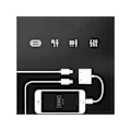 Miniatyrbillede 2 af 3: Apple Lightning Splitter To porte White