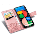 Pikkukuva 7 / 7: Google Pixel 4a 5G Wallet Case PU-nahkainen 4-laukku Motif Butterfly Pink gold