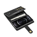 Miniatyrbillede 8 af 9: iPhone 12 Pro Max 14-SLOT Magnetic Mobile Wallet DG.Ming V2 Black