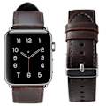 Pikkukuva 2 / 5: Apple Watch Series 6 44 mm tyylikäs nahkaranneke - tummanruskea Black