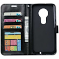 Miniatyrbillede 1 af 3: Motorola Moto G7 Plus Pung Etui PU Læder 4 RUMM Black
