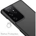 Pikkukuva 2 / 5: Samsung S21 Ultra Gummibelagd Mattsvart Skal Basic V2 Black