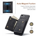 Miniatyrbillede 5 af 8: 8-SLOT iPhone 7 Plus / 8 Plus stødsikkert cover med magnetisk kortholder DG.MING Afmonter Black