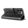 Miniatyrbillede 2 af 6: iPhone 15 Pro Max Pung Etui PU Læder 4 RUMMER Black