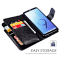 Miniatyrbillede 6 af 6: Samsung S9 praktisk pung-etui med 12-bakker Array V4 Black