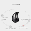 Pikkukuva 4 / 4: Mini Bluetooth kuulokkeet Black