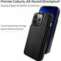 Miniatyrbild 3 av 9: iPhone 15 Pro Max Stöttåligt Skal Korthållare 3-FACK Flippr Rosenguld