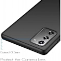 Pikkukuva 4 / 6: Samsung Note 20 Ultraohut kumipinnoitettu mattamusta Cover Basic V2 Black