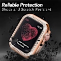 Pikkukuva 4 / 7: Apple Watch 40mm Series 4,5,6 & SE Iskunvaimennuskotelo strassilla Svart