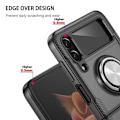 Pikkukuva 5 / 5: Samsung Z Flip 4 Practical iskunkestävä kotelo sormustelineellä V4 Transparent