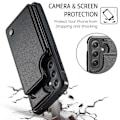 Miniatyrbillede 4 af 8: CaseMe Shockproof Cover Kortholder Stander 4-rums Samsung S23 Sort