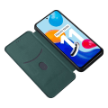 Miniatyrbillede 2 af 9: Xiaomi Redmi Note 11 / 11S Flip Case Kortrum CarbonDreams Grøn Green