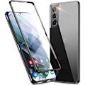 Miniatyrbillede 1 af 9: Samsung S21 Plus Full Coverage Premium Cover Glassback V4 Black