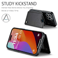 Miniatyrbillede 5 af 9: CaseMe Shockproof Cover Kortholder Stander 4-rums iPhone 15 Pro Max Sort