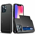 Pikkukuva 5 / 5: iPhone 13 Mini Iskunkestävä kotelo StreetWise -korttipaikka - musta Black