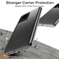 Miniatyrbillede 3 af 6: Samsung S20 Ultra stødabsorberende silikonecover Enkelt Transparent