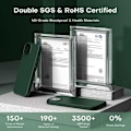 Miniatyrbillede 4 af 8: Gummibelagt stødsikker etui iPhone 14 Pro Max- Grøn