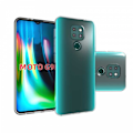 Miniatyrbillede 1 af 5: Motorola Moto E7 Plus stødabsorberende silikonecover Enkelt Transparent
