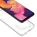 Miniatyrbillede 4 af 4: Samsung A10 stødabsorberende glasbagside Transparent