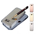 Miniatyrbillede 1 af 5: Samsung S5 Elegant stødabsorberende spejlcover TPU Silver