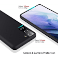 Pikkukuva 3 / 6: Samsung S22 Ultratunn Mjukt Gummibelagd Mattsvart Skal Black