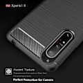 Miniatyrbillede 5 af 8: Xperia 1 II Shockproof Shell SlimCarbon (XQ-AT51) Black
