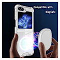 Miniatyrbild 5 av 8: Samsung Z Flip 5 Transparent Stötdämpande Skal MagSafe-Kompatibelt Transparent