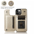 Miniatyrbild 5 av 7: iPhone 11 Pro Stöttåligt Skal Korthållare 3-FACK Flippr V2 - Guld