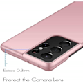 Miniatyrbild 3 av 7: Samsung S21 Ultra Tunt Lätt Mobilskal Basic V2 Rosenguld Rosa guld