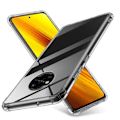 Miniatyrbillede 1 af 7: Xiaomi Poco X3 NFC stødabsorberende silikoneskal Shockr Transparent
