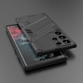 Miniatyrbillede 10 af 10: Samsung S24 Ultra stødsikkert cover med Kickstand ThinArmor V2 - Sort