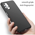 Pikkukuva 3 / 7: Samsung A32 4G Ultra-ohut kumipinnoitettu mattamusta Cover Basic V2 Black