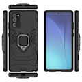Pikkukuva 6 / 7: Samsung Note 20 iskunkestävä kotelo ThinArmor sormustelineellä Black