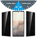 Miniatyrbillede 2 af 8: Google Pixel 8 Privacy Hærdet glas 0,26 mm 3D 9H Transparent