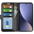 Miniatyrbild 1 av 6: Xiaomi 13 Plånboksfodral PU-Läder 4-FACK Svart