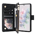 Miniatyrbillede 2 af 8: Google Pixel 6A multifunktionelt pung etui Lynlås 8-lomme Black