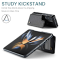 Miniatyrbillede 4 af 8: CaseMe Shockproof Cover Kortholder Stander 4-rums Samsung Z Fold 4 Sort
