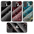 Miniatyrbillede 2 af 7: Samsung Note 20 Marble Shell 9H hærdet glas bagside glas bagside V2 Green Emerald Green