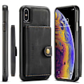Pikkukuva 1 / 8: iPhone XS Max iskunkestävä kotelo magneettisella korttitelineellä JeeHood Black