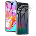 Miniatyrbillede 1 af 5: Samsung A70 stødabsorberende silikonecover Enkelt Transparent