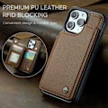 Miniatyrbillede 9 af 9: CaseMe Shockproof Cover Kortholder Stander 4-rums iPhone 13 Pro Max Brun
