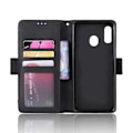 Miniatyrbillede 6 af 6: Samsung A20e tegnebog etui PU-læder 6-SLOT Winston V3 Black