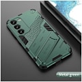 Pikkukuva 9 / 9: Samsung A15 5G Iskunkestävä kotelo jalustalla ThinArmor V2 - Vihreä Dark green