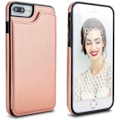 Pikkukuva 6 / 6: iPhone 7/8 / SE 2020 iskunkestävä kotelo, 3-taskuinen Flippr Rose Gold Pink gold
