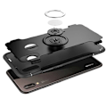 Miniatyrbillede 4 af 7: Huawei P20 Lite praktisk stødsikkert cover med ringholder V2 Svart